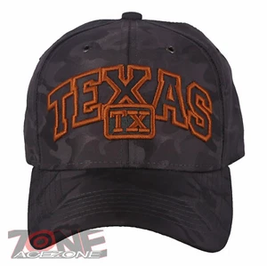 TEXAS TX LONE STAR STATE BASEBALL CAP HAT CAMOUFLAGE GRAY - Picture 1 of 4