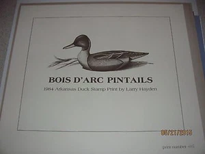 AR4 1984 Arkansas State Duck Print CAT $525 ANGEBOT #AR4DM48DSS - Bild 1 von 2