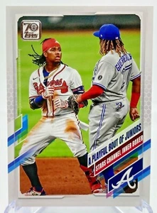 2021 Topps Series 1 "A Playful Bout Of Juniors" #61 Acuna & Guerrero Jr. Braves - Picture 1 of 3