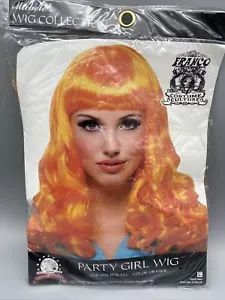 Michele's Orange Wig Franco Party Girl Halloween Costume Woman Adult OSFA - Picture 1 of 2