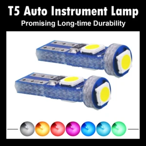 10X T5 Led Bulb Car Lights Mini Light Auto Lamp Instrument 3smd 3030 lights 12v - Picture 1 of 16