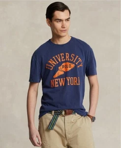 Polo Ralph Lauren Men's Classic-Fit Cotton Graphic Jersey T-Shirt NWT Sz: Lrg - Picture 1 of 2