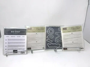 Lot 4 Stampin' Up! Framelits Dies Sizzix Big Shot Blizzard Santa Fireside Merry - Picture 1 of 4