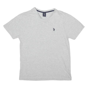 U.S. POLO ASSN Mens T-Shirt Grey V-Neck S - Picture 1 of 6