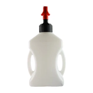 Bike IT Rapid Quick Fill Race Fuel Jug Can 10 Litres Quick Delivery Nozzle White - Picture 1 of 7