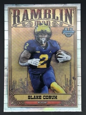 2023 Bowman U Chrome Football Blake Corum Ramblin Man Refractor #RM-8 Ramss - Image 1 of 2