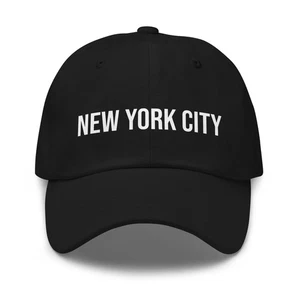 NYC New York Baseball Cap - Minimalist Designer Hat Urban Streetwear - Picture 1 of 6