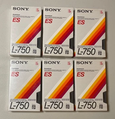 Sony Beta Blank Tape Lot of 3 - ES L-750 Dynamicron Betamax - NEW Sealed - Image 1 of 4