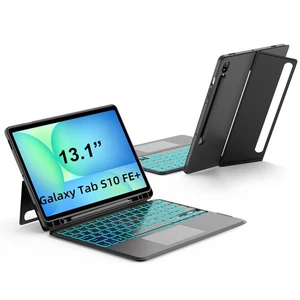 Trackpad Keyboard Case for Samsung Galaxy Tab S10 FE Plus 13.1" 2025, Kicksta... - Foto 1 di 9