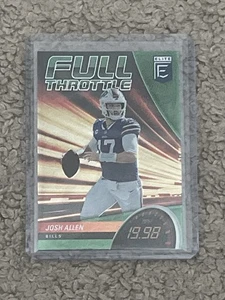 Panini Donruss Elite 2022 - acelerador completo Josh Allen #FT19 verde - Imagen 1 de 2