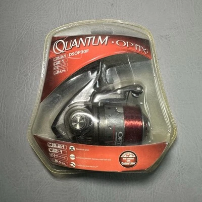 NUEVO Carrete de pesca giratorio Quantum Optix - Gris - DSOP30F - Preenrollado Foto 1 de 4