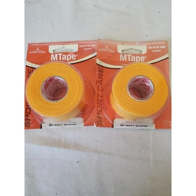 2 Rolls Mueller MTape Single- 1.5" X 10 Yd - Yellow - Gold - Image 1 of 3