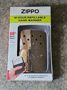 Zippo Refillable Hand Warmer Chrome Silver 12-hour Hand Warmer - Picture 1 of 2