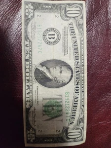 1934 10 Dollar Bill Series A - Picture 1 of 3