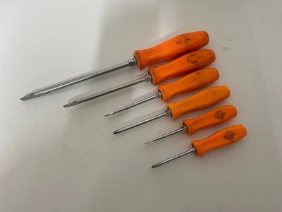 Snap On Tools Screwdriver Set Harley Davidson Old Style Hard Handle 6pc Set - Image 1 of 4