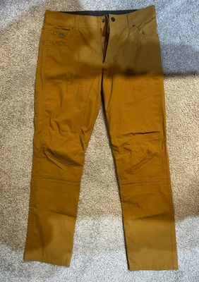 Calça KUHL Radikl Masculina 36x34 Cáqui Elástica Caminhada Estilo Performance Ao Ar Livre Excelente Estado Usado! - Imagem 1 de 4