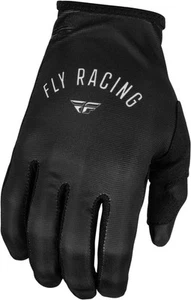 Fly Racing Lite Youth Girls MX Offroad Gloves Black/Light Gray LG - Picture 1 of 2