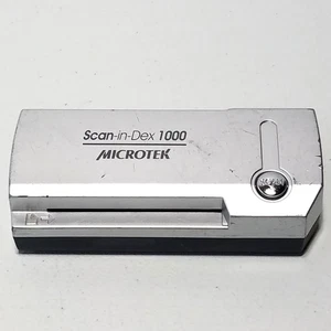 Escáner de tarjetas de visita de doble cara Microtek JSFA8601CU plateado escaneo en desx 1000 - Imagen 1 de 6