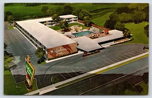 Cartolina d'epoca Illinois Perù LaSalle Holiday Inn - Foto 1 di 2