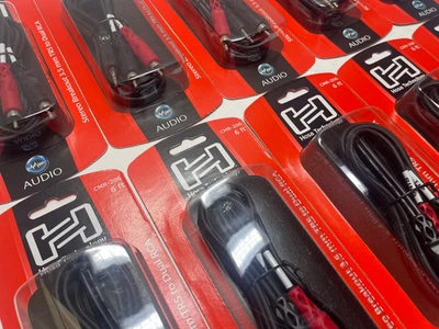 Lote de 25 cables de ruptura estéreo HOSA 3,5 mm TRS a doble RCA 6 PIES CMR-206 - Nuevo Foto 1 de 3