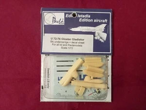 Gloster Gladiator Ski undercarriage + decal sheet - Scale 1/72 Pavla Models - Foto 1 di 1