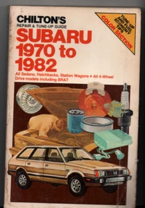 Chilton's #6982 Subaru 1970 to 1982 Repair & Tune-up Guide All Sedans, etc. - Picture 1 of 2