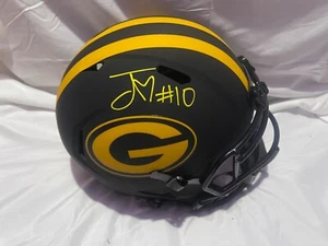 Green Bay Packers JORDAN LOVE signed Full Size Helmet Beckett - Picture 1 of 3