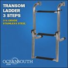 Transom Ladder Stainless Steel Folding 3 Steps