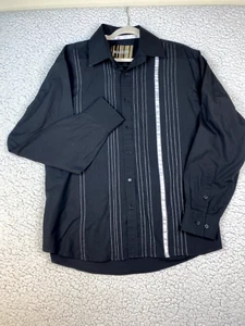 Manzini Shirt Men's XL Long Sleeve Button Down 100% Cotton DISTRESSED - Picture 1 of 11