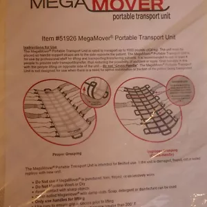 Unidad de transporte portátil Mega Mover 51926 para pacientes de hasta 1000 libras - Imagen 1 de 6