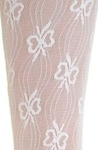 NEU MÄDCHEN STRUMPFHOSEN EINFACH ODER NOTTINGHAM SPITZE WEISS ODER ELFENBEINROSA GÄNSEBLÜMCHEN BABY BIS TEENAGER - Bild 1 von 20