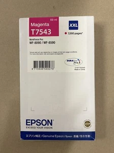 original Epson Tintenpatrone T7543 XXL Magenta C13T754340 (10/2021) OVP Rechnung - Bild 1 von 1