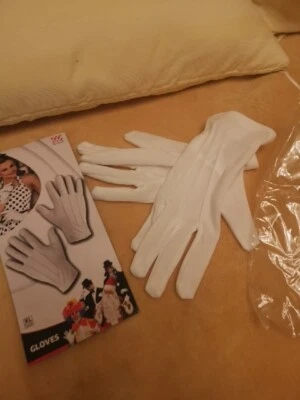 Weisse  Damenhandschuhe Für Karneval Unbenutuzt - Bild 1 von 4