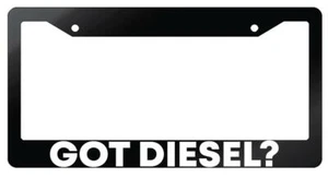 Got Diesel? Glossy Black Plastic License Plate Frame - Foto 1 di 1