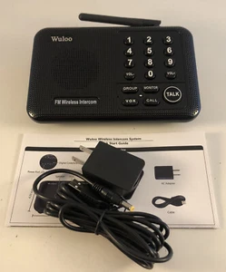 Sistema de intercomunicador doméstico inalámbrico Wuloo UN PAQUETE negro modelo: W888-P3 - Imagen 1 de 2