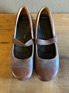 New Balance Rocky 4EurSole Brown Leather Mary Jane Comfort Shoe Size 41 - Picture 1 of 7