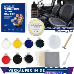 7 Farben Lederreparatur Creme Leder Reparatur Set für Autositze Sofa Lederjacke - Bild 1 von 17