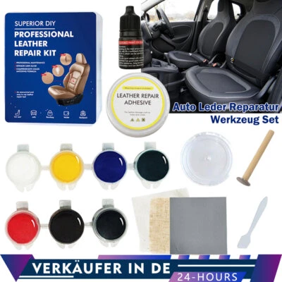 7 Farben Lederreparatur Creme Leder Reparatur Set für Autositze Sofa Lederjacke - Bild 1 von 4
