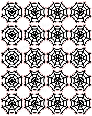 FUNBAKERY Spider Cupcake Topper Party Decoration Edible Birthday Muffin Web Halloween Kids