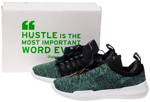 KSWISS GEN-K ICON KNIT Gary Vee 001 Shoes Women 6.5 / Men 5 BLK GRN Sneakers - Picture 1 of 18
