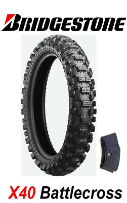 BRIDGESTONE X40 BATTLECROSS 100/90-19 Mid-Hard Rear Tire SUZUKI YAMAHA KAWASAKI - Image 1 of 3