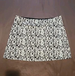 Tranquility Black Blue Floral Athletic Skirt Skort Built In Shorts XX Large - Picture 1 of 8