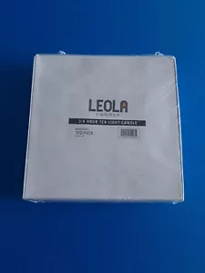100 Pack White Unscented Tea Light Candles Bulk 3 - 4 Hours Smokeless Dripless - Picture 1 of 1