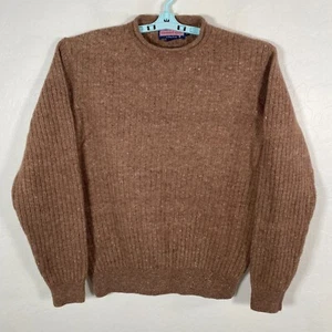 Vineyard Vines Sweater Mens Large Brown Wool Blend Pullover Roll Neck - Picture 1 of 8