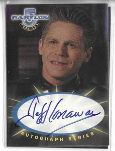 Babylon 5 Profiles SA7 Jeff Conaway as Zack Allan autograph Skybox 1999 - Picture 1 of 1