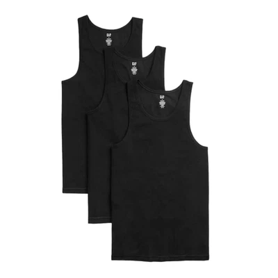 Pack de 3 camisetas sin mangas GAP para hombre negras XL - NUEVAS Foto 1 de 2