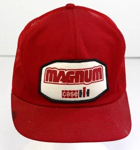 Vintage K-Products Case Magnum Tractors Patch Red Trucker Hat - Picture 1 of 6