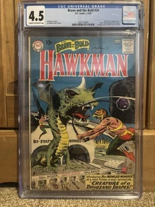 Brave and the Bold #34 CGC 4.5 1961 1st app. SA Hawkman - Picture 1 of 2