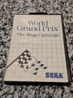 World Grand Prix Sega Master System 1986 Game and Box Vintage  - Image 1 of 4