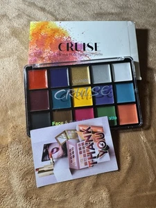 💥UCANBE Cruise Face & Body Painting Palette–15 Color Oil-Based–NEW (Box Torn)💥 - Picture 1 of 8